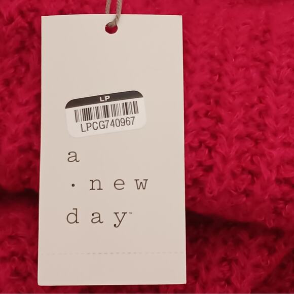 A New Day Pink Balloon Sleeve Sweater Womens Small Boat Neck Pullover NWT - Picture 8 of 10